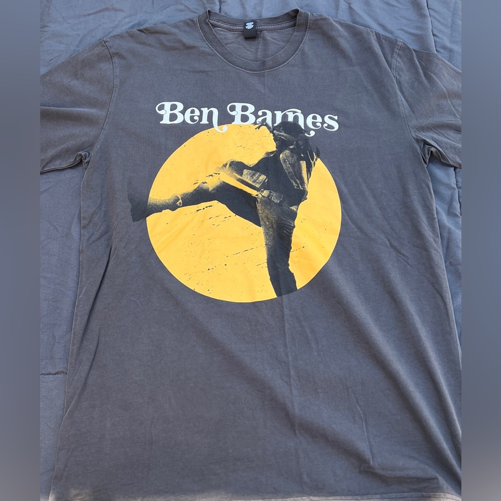 Ben Barnes Gray Graphic T-Shirt